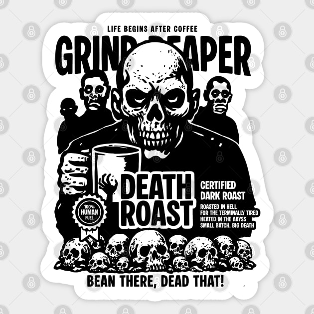DEATH ROAST Sticker by artslaves